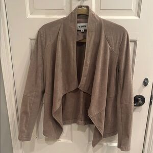 BB Dakota Tan Blazer with Draped Lapels